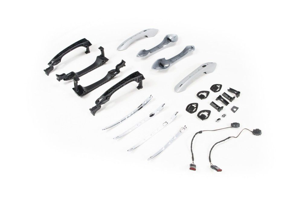 Jogo maçanetas com inserto cromado (com PEPS) - 26298588 - Onix B Hatch, Onix B Sedan, Tracker C