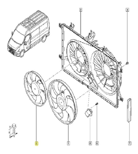 MOTOVENTILADOR SISTEMA ARREFECIM - 921209063R - Master, Diversos