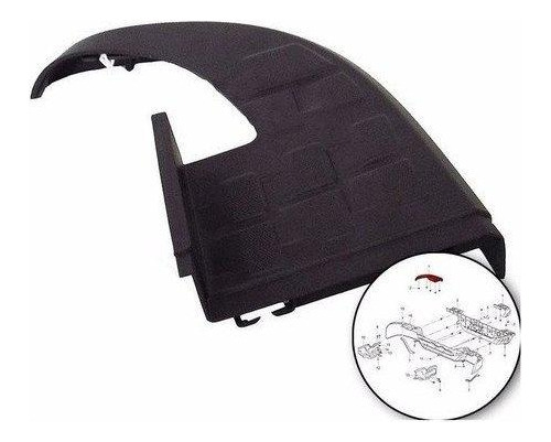 Almofada degrau para-choque traseiro - 52068673 - S10 Cab Simples, S10 Cab Dupla