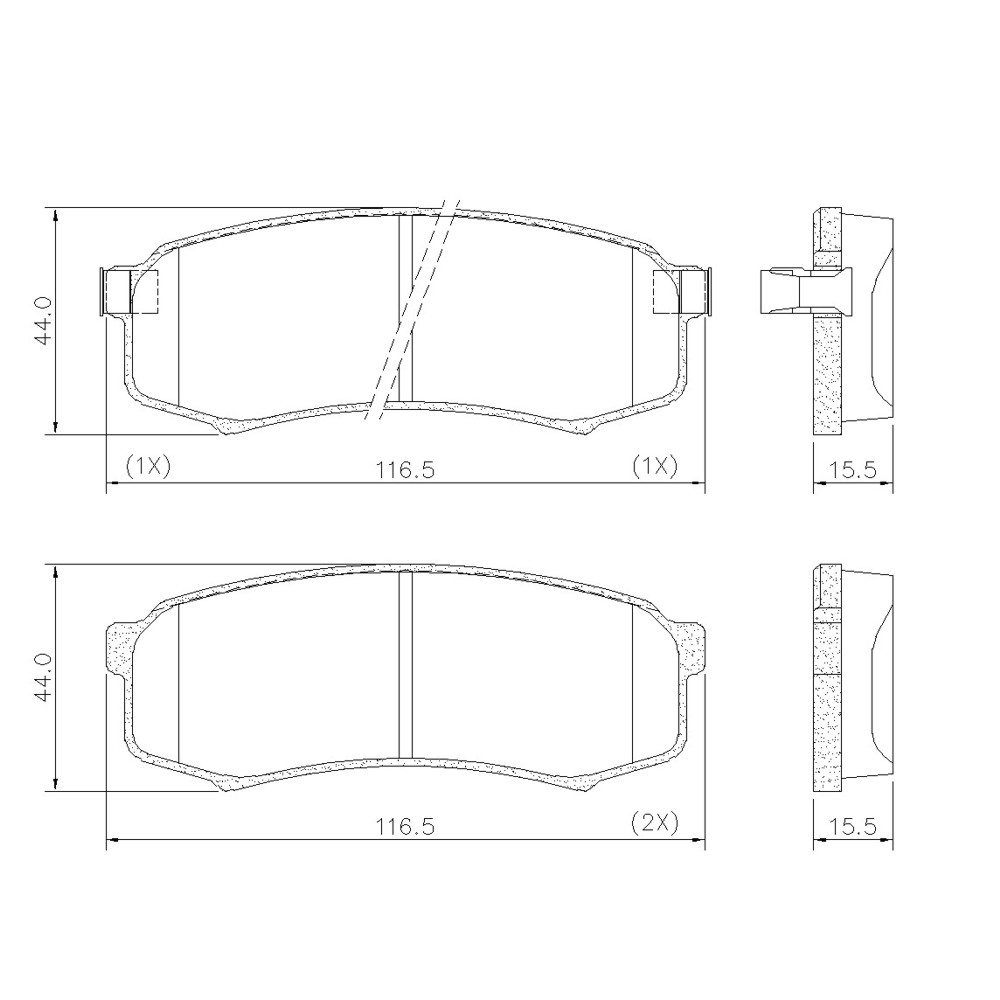 Pastilhas freio - P695 - Hilux