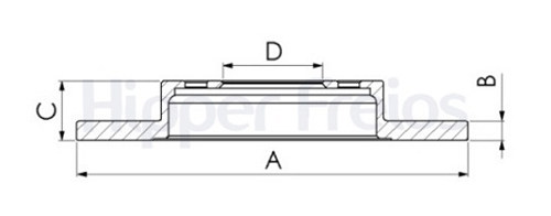 Disco freio - HF680 - Ducato