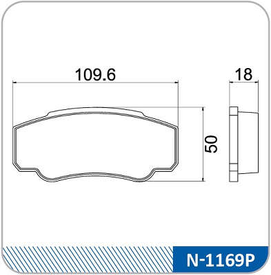 Pastilhas freio - N1169P - Ducato