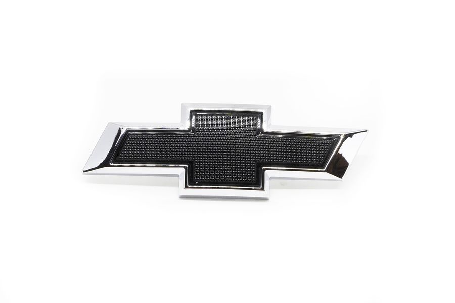 Emblema gravata Chevrolet - dianteiro pequeno - 84161329 - TrailBlazer, S10 B Cab Simples, S10 B Cab Dupla