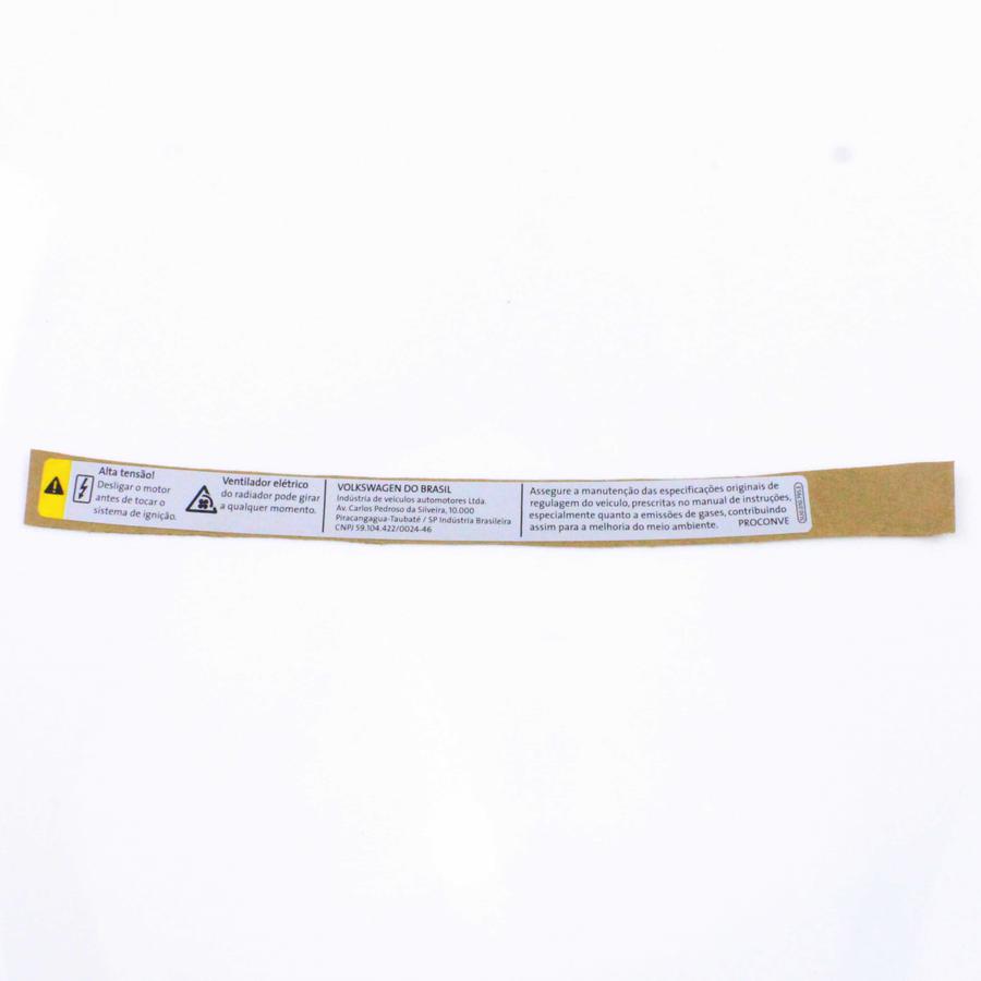 Etiqueta Advertência - 5U0010795E - Gol, Saveiro, Voyage