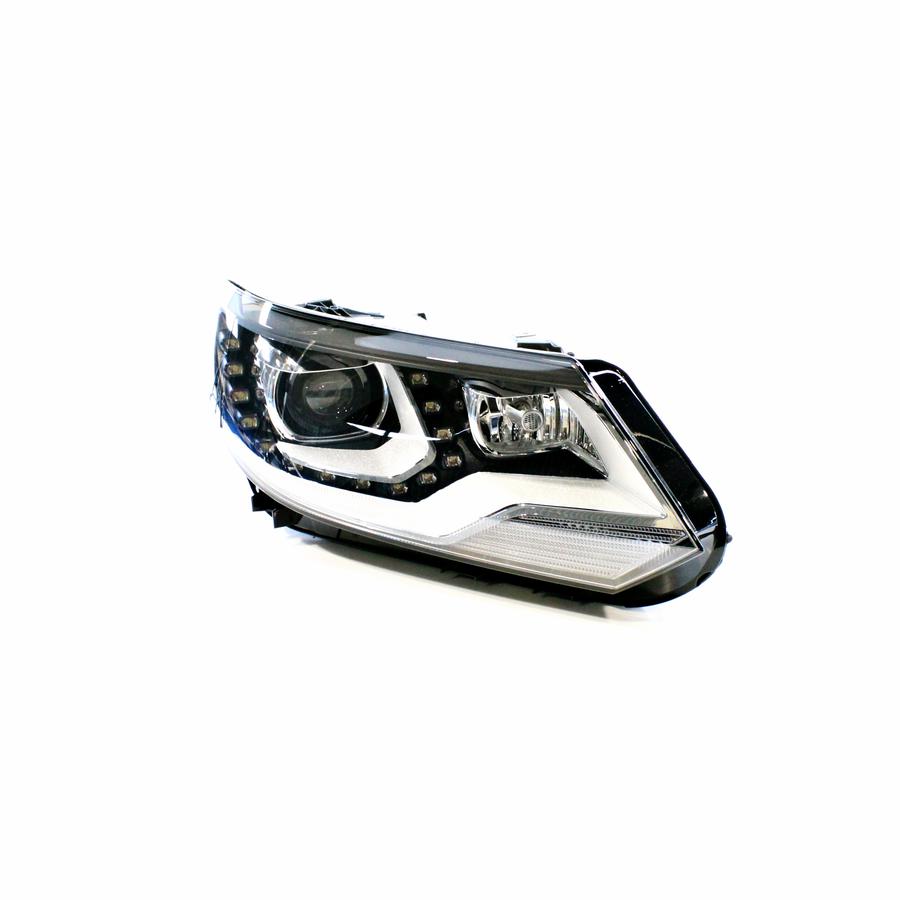 Farol Máscara Negra LED Direito (Passageiro) Xenon - 5N1941754B - Tiguan