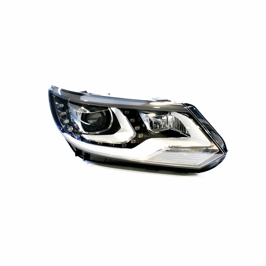 Farol Máscara Negra LED Direito (Passageiro) Xenon - 5N1941754B - Tiguan