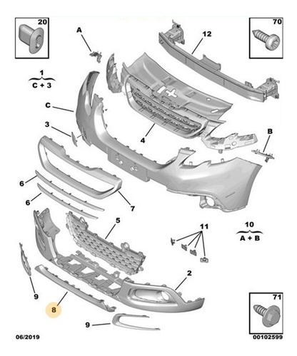 SPOILER PARACHOQUE - 98019508VV - 