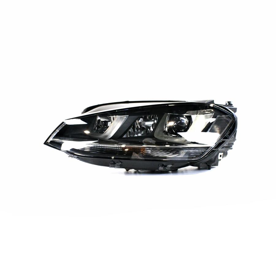 Farol Máscara Negra LED Xenon Esquerdo (Motorista) - 5GM941753B - Golf