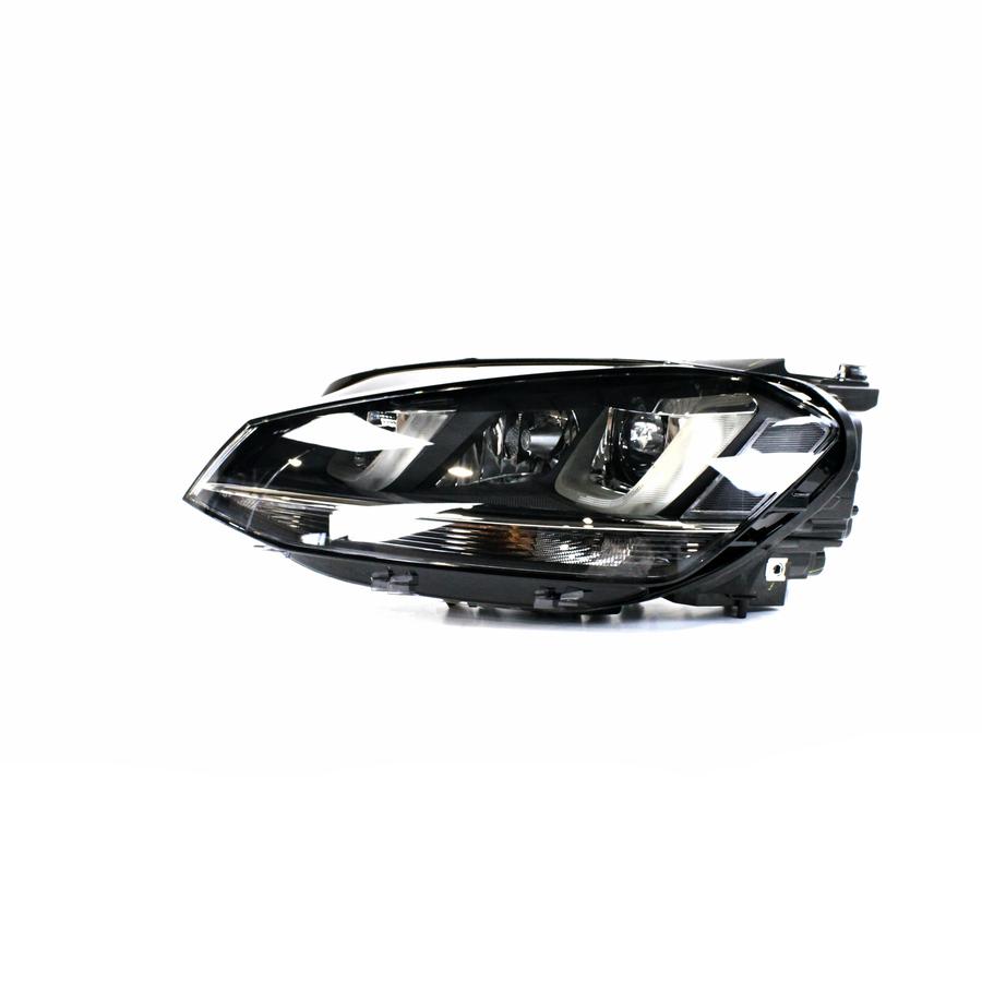 Farol Máscara Negra LED Xenon Esquerdo (Motorista) - 5GM941753B - Golf