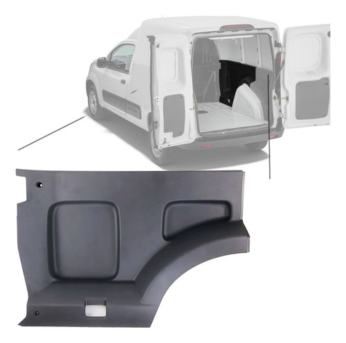 SUPORTE TAMPÃO BAGAGITO LADO DIREITO - 100215697 - Fiorino