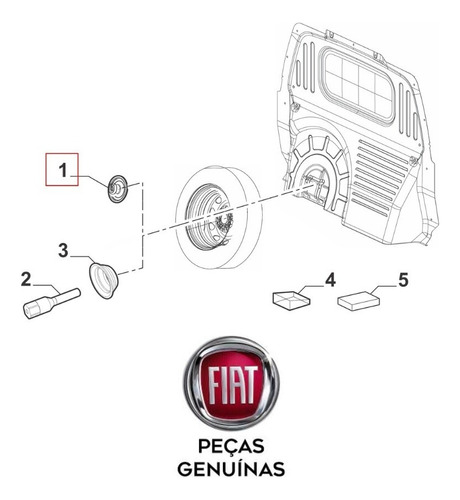PARAFUSO ESTEPE - 735259440 - Strada, Fiorino