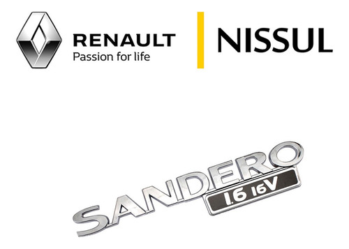 EMBLEMA PLASTICO CARROCARIA VEICUL - 908923851R - Sandero, Diversos