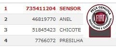 SENSOR ESTACIONAMENTO - 735411204 - Bravo, Punto, Linea