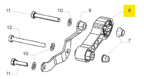 COXIM MOTOR LADO ESQUERDO - K68073029AC - 500