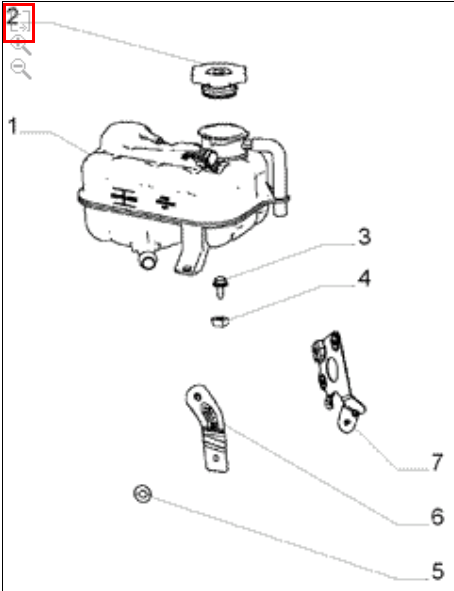 TAMPA RESERVATÓRIO ÁGUA RADIADOR - K55111354AA - 500
