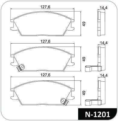 Pastilhas freio - N1201 - J3