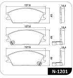 Pastilhas freio - N1201 - J3