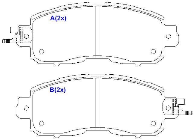 Pastilhas freio - 9180 - Altima