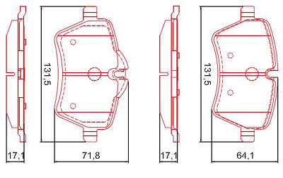 Pastilhas freio - HQF2392C - Cooper