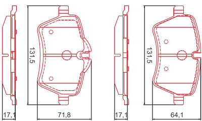 Pastilhas freio - HQF2392C - Cooper