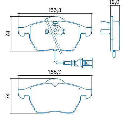 Pastilhas freio - HQJ2188A - A4