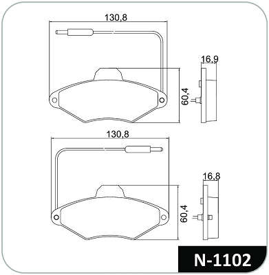Pastilhas freio - N1102 - Xantia