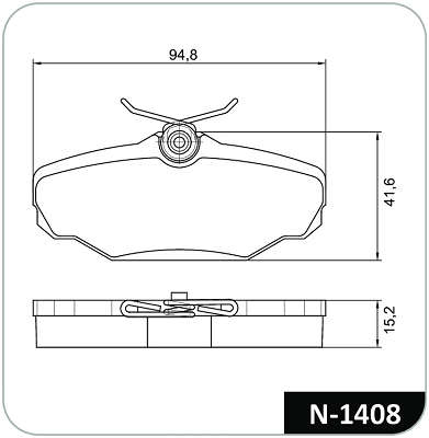 Pastilhas freio - N1408 - T4
