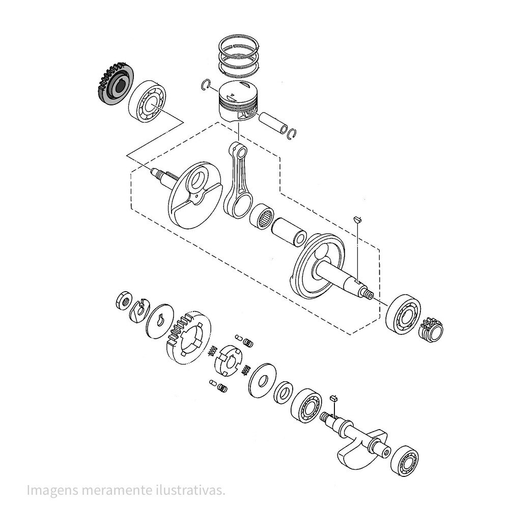 Engrenagem motora - 1STE15360000 - FAZER 150, FACTOR 150, CROSSER 150