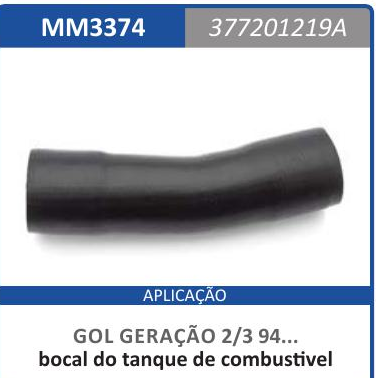 Tubo tanque combustível - MM3374 - Gol