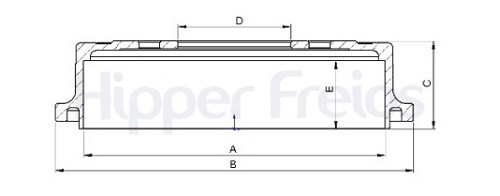 Tambor freio - HF114D - RANGER
