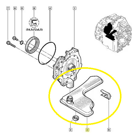 PESCADOR OLEO CARTER MOTOR I - 8201219252 - 
