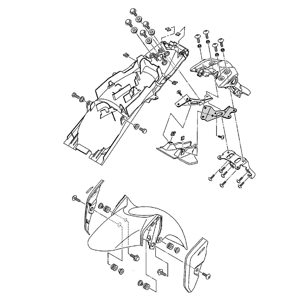 Suporte para-lama - BFHF16130000 - FAZER FZ15
