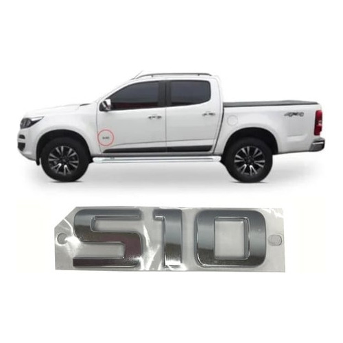 Placa porta dianteira - 52054243 - S10 Cab Simples, S10 Cab Dupla