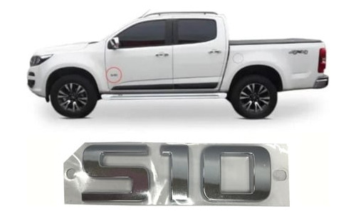 Placa porta dianteira - 52054243 - S10 Cab Simples, S10 Cab Dupla