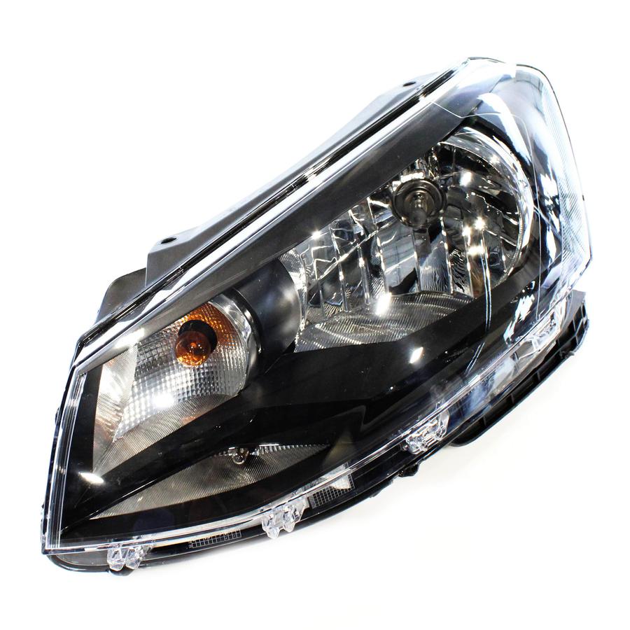 Farol Máscara Negra Esquerdo (Motorista) - 5U0941005C - Gol, Saveiro, Voyage